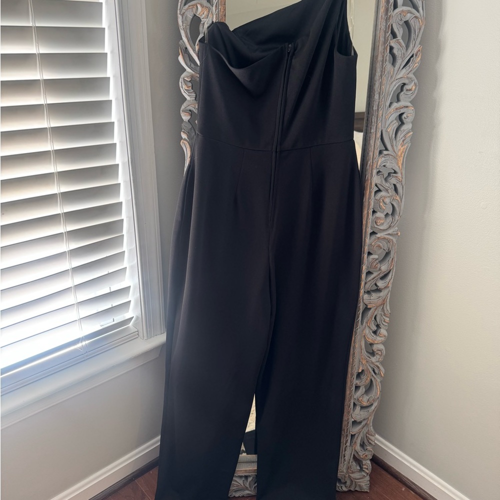 Chic Black Strapless Jumpsuit